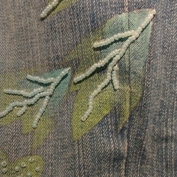 EUC VINTAGE Z Cavaricci Embellished Ankle Jeans - Picture 10 of 11